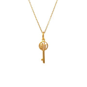 916 Gold Key Bloom Pendant