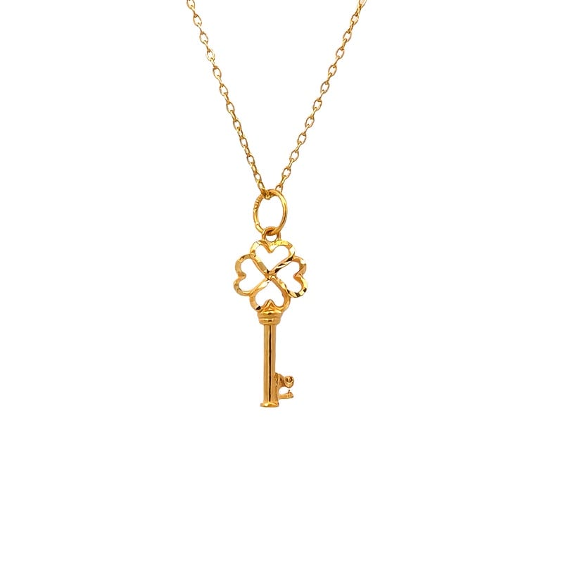 916 Gold Key Cascade Pendant