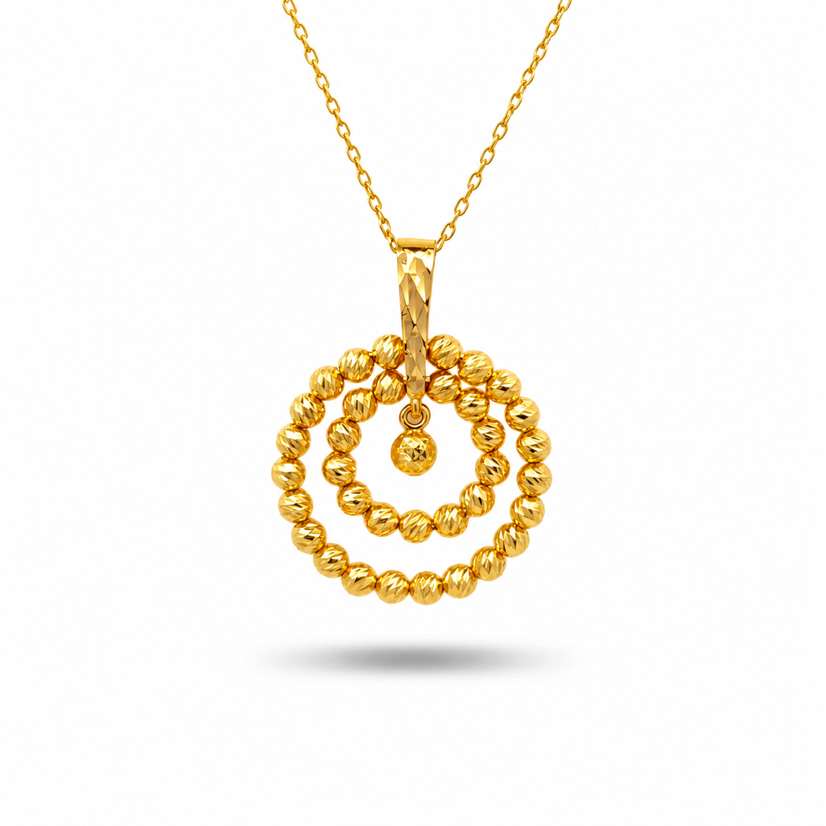 916 Gold Beads Pendant — BP10633-1