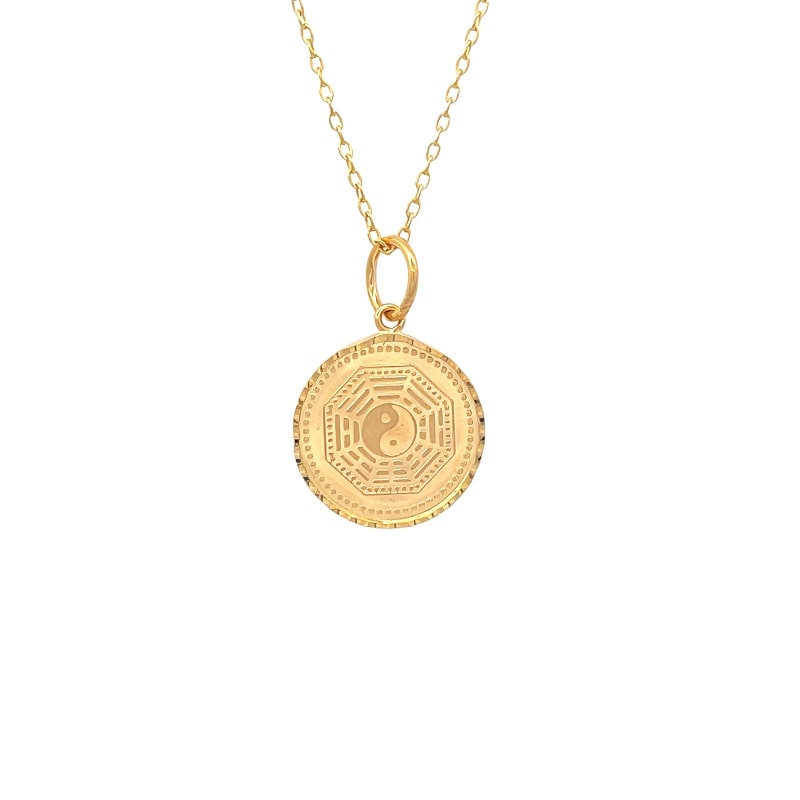 916 Gold Blessings Echo Pendant