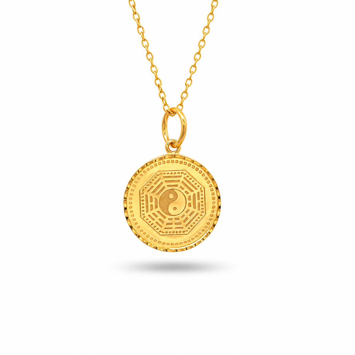 916 Gold Blessings Echo Pendant — BP10643-1