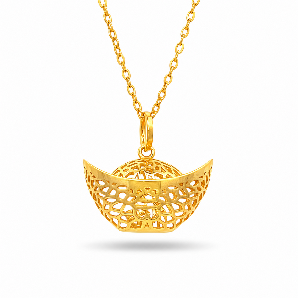 916 Gold Blessings Velvet Pendant – BP10650-1 – view 1