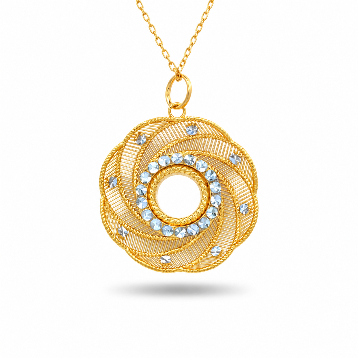 916 Gold Riviera III Pendant — BP10652-1 — view 2