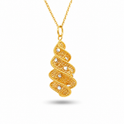 916 Gold Spark III Pendant — BP10653-1