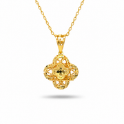 916 Gold Flower Grande Pendant — BP10662-1