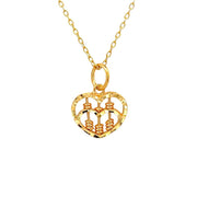 916 Gold Abacus Grande Pendant