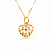 916 Gold Abacus Grande Pendant — BP10666-1