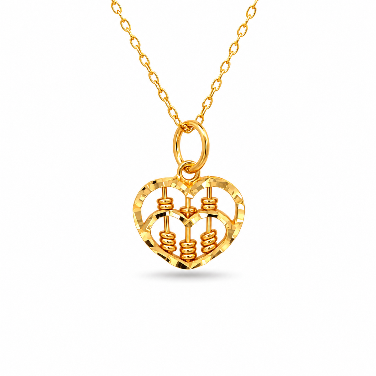 916 Gold Abacus Grande Pendant — BP10666-1