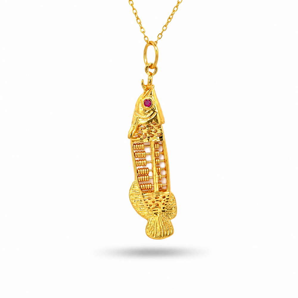 916 Gold Abacus Lumi Pendant – BP10667-2 – view 1