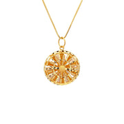 916 Gold Abacus Mosaic Pendant