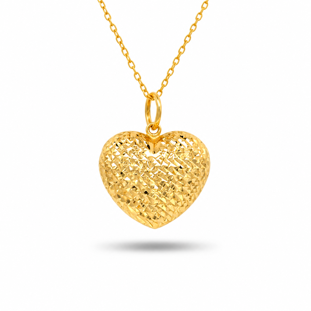 916 Gold Heart Twine Pendant — BP10669-1