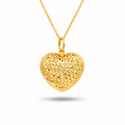 916 Gold Heart Twine Pendant — BP10669-1