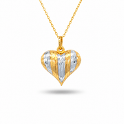 916 Gold Heart Lumi Pendant — BP10670-1