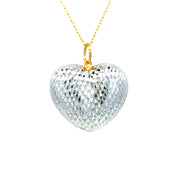 916 Gold Heart Echo Pendant