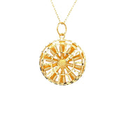 916 Gold Blessings Muse Pendant