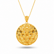 916 Gold Filigree III Pendant — BP10696-1