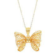 916 Gold Ribbon Pendant