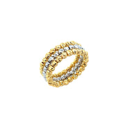 916 Gold Beads Cascade Ring
