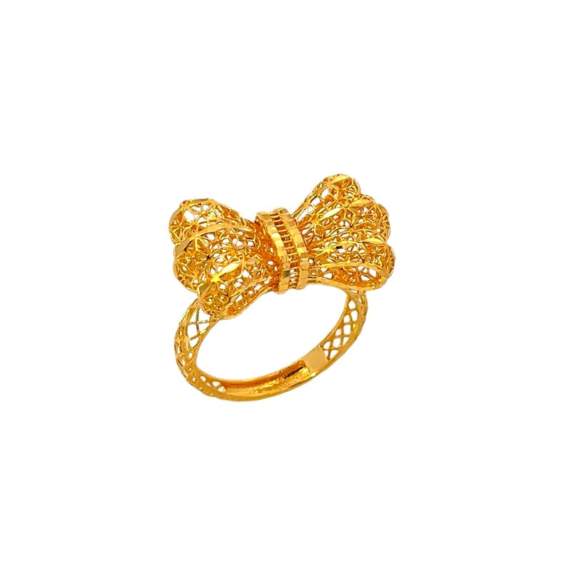 916 Gold Ribbon Ring