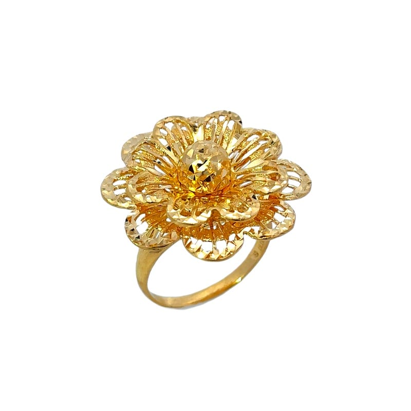 916 Gold Flower Ring
