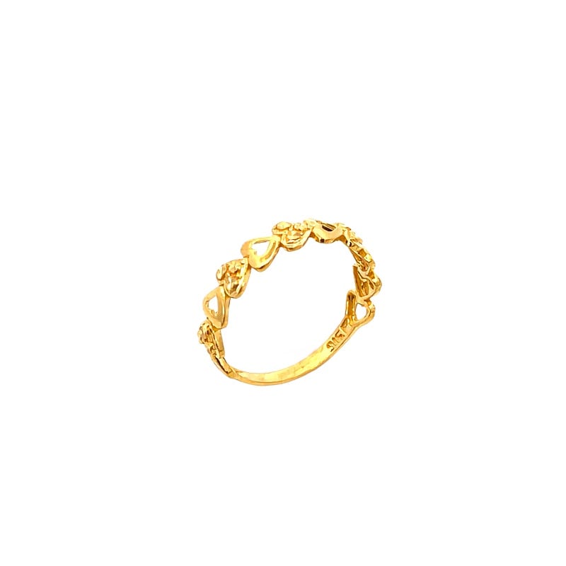 916 Gold Heart Ring