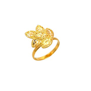 916 Gold Flower Cascade Ring