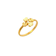 916 Gold Flower Duet Ring
