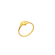 916 Gold Heart Petite Ring