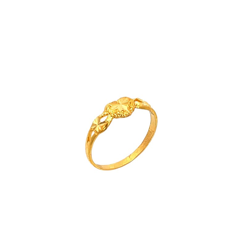 916 Gold Heart Grande Ring