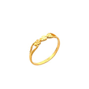 916 Gold Heart Twine Ring