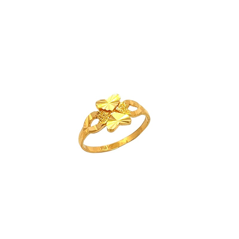 916 Gold Heart Lumi Ring