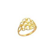 916 Gold Plume IV Ring
