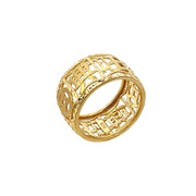 916 Gold Blessings Halo Ring