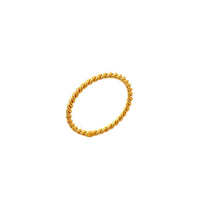 916 Gold Beads Halo Ring