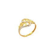916 Gold Heart Muse Ring