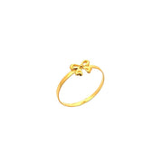 916 Gold Ribbon Bloom Ring