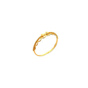 916 Gold Ribbon Cascade Ring