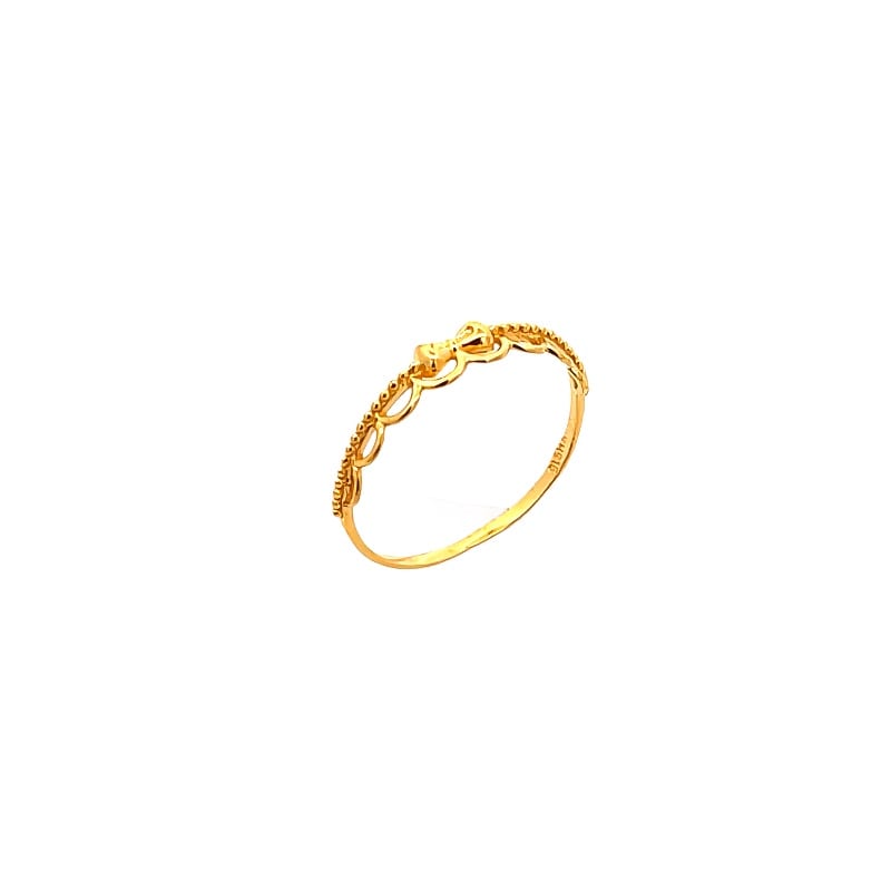 916 Gold Ribbon Cascade Ring