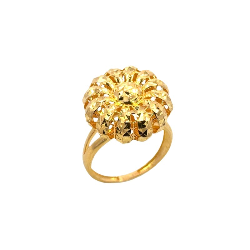 916 Gold Flower Lumi Ring