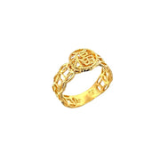 916 Gold Blessings Duet Ring