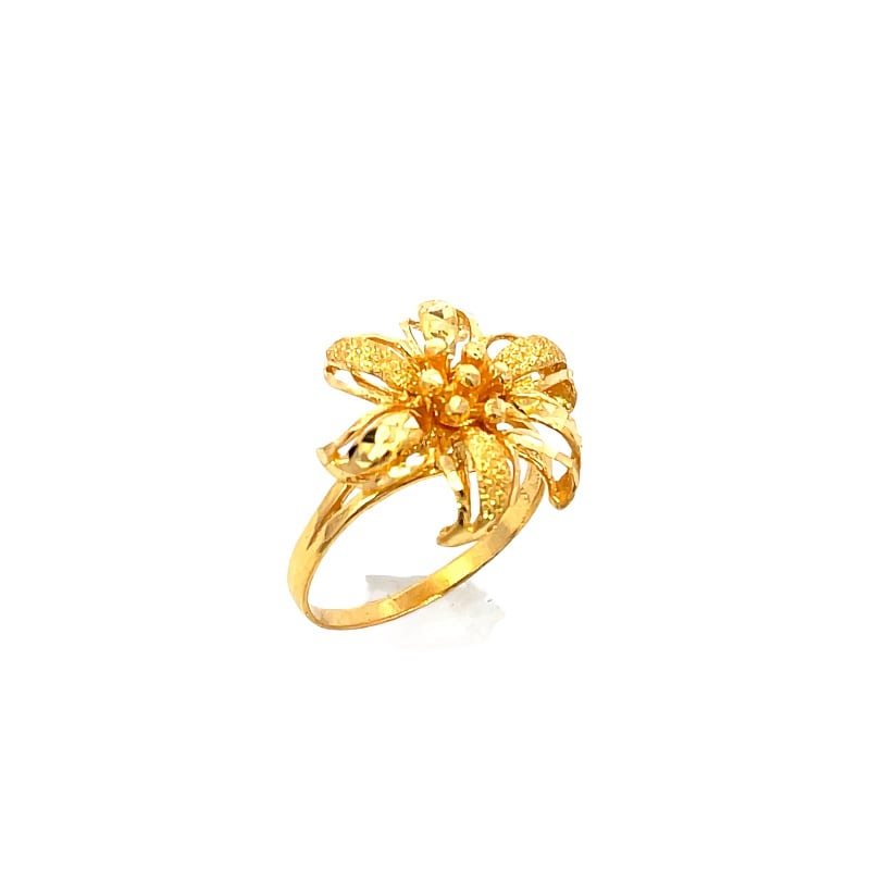 916 Gold Flower Mosaic Ring