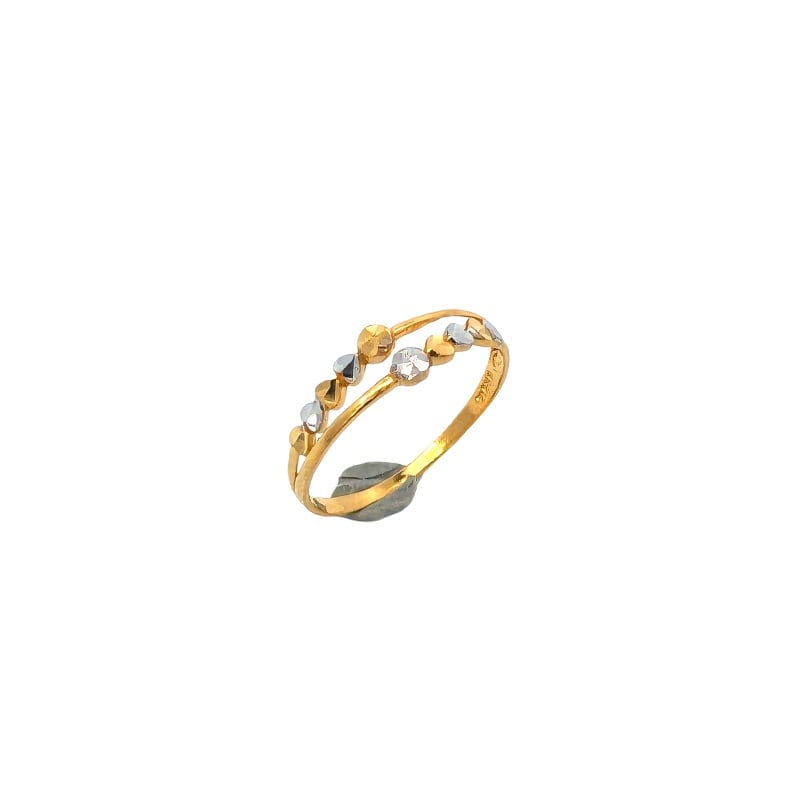 916 Gold Heart Radiance Ring