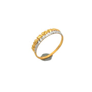 916 Gold Heart Crest Ring