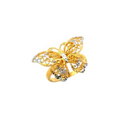 916 Gold Butterfly Cascade Ring