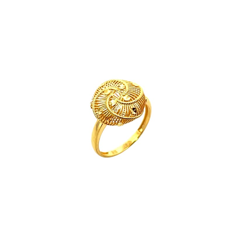 916 Gold Braid IV Ring