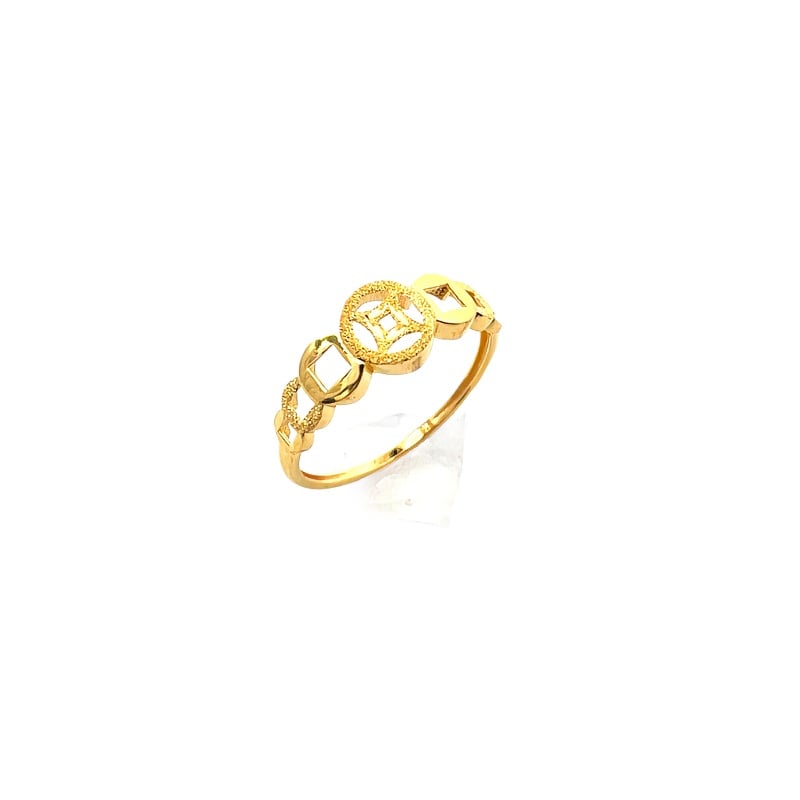 916 Gold Blessings Aura Ring