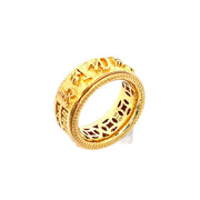 916 Gold Abacus Cascade Ring
