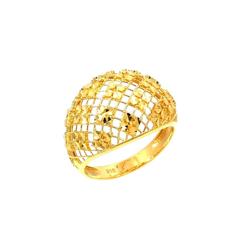 916 Gold Riviera IV Ring