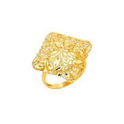 916 Gold Filigree IV Ring