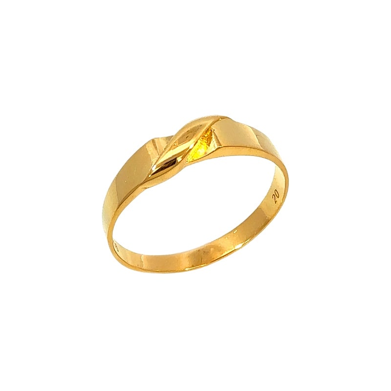 916 Gold Wedding Band Cascade Ring
